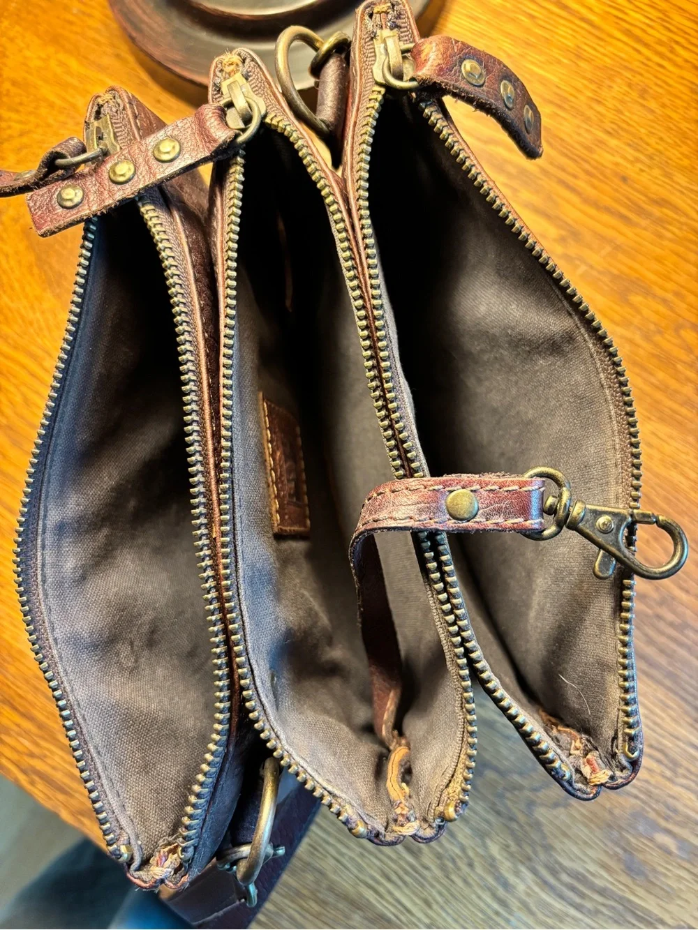 Frye Destroyed Jenna Studded Crossbody Bag